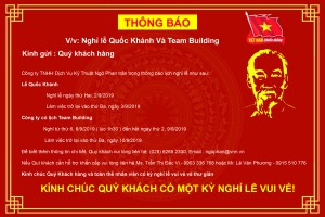 THÔNG BÁO NGHỈ LỄ 2/9 VÀ TEAM BUILDING CÔNG TY NGÔ PHAN